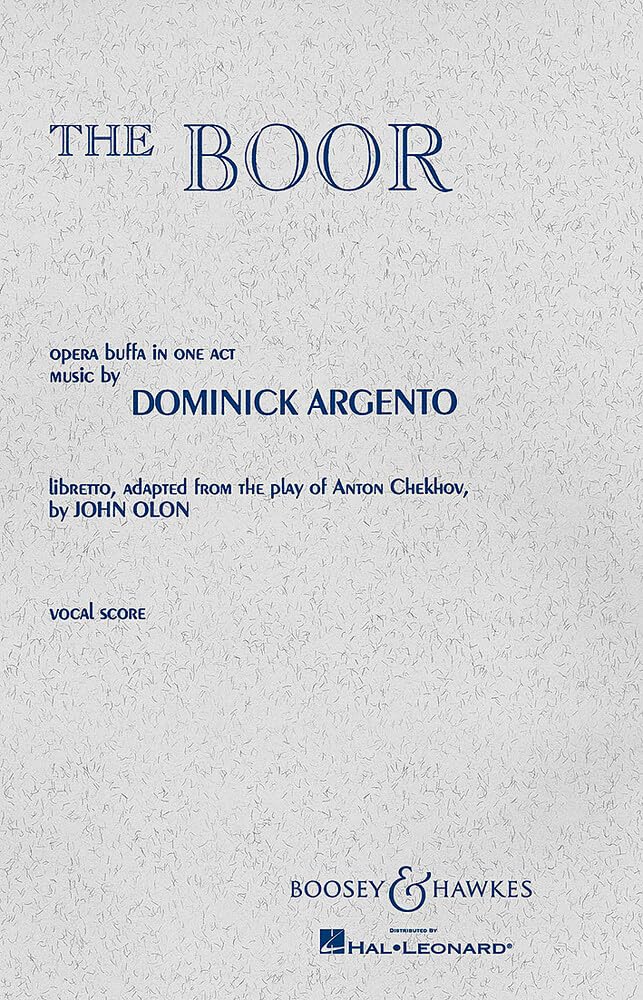 The Boor: One act opera buffa. Klavierauszug. Arts & Music