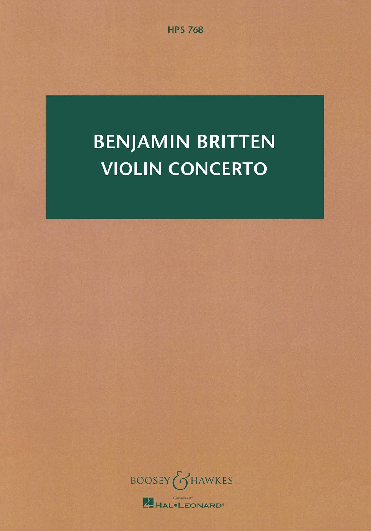 Violin Concerto: HPS 768. op. 15. violin and orchestra. Partition d'étude. Sheet Music