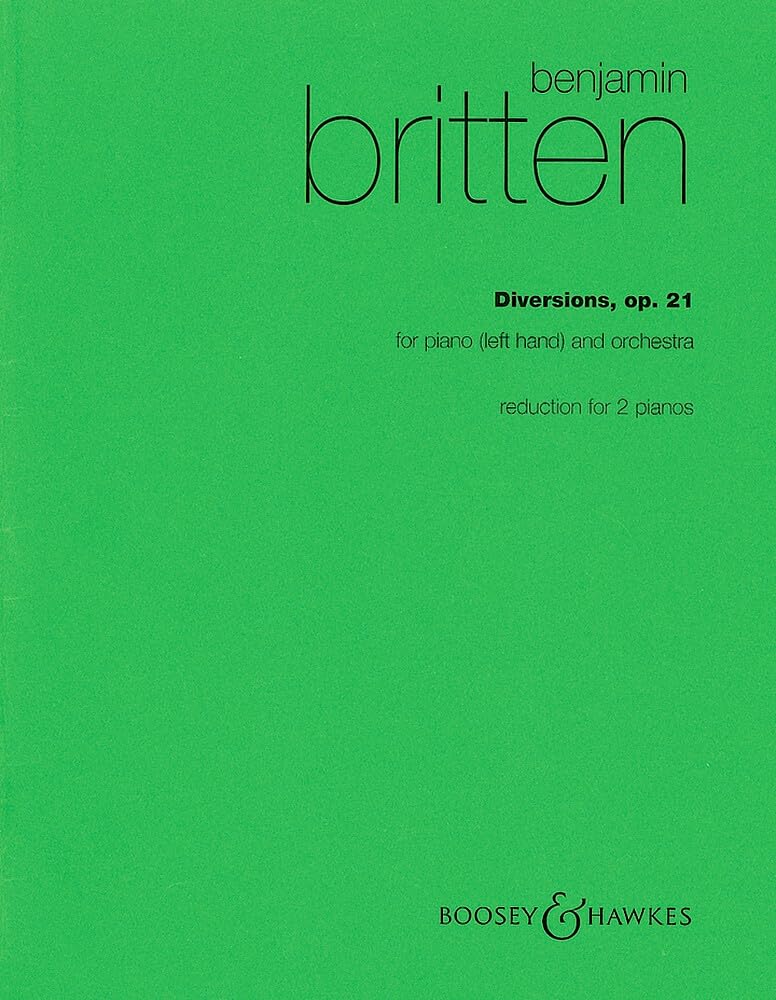 Diversions: Klavier (linke Hand) und Orchester. op. 21. Klavier (linke Hand) und Orchester. Klavierauszug. Sheet Music