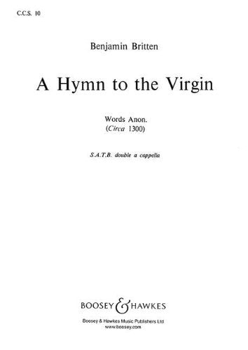 Hymne à la Vierge (Hymn to the Virgin) - Cht book