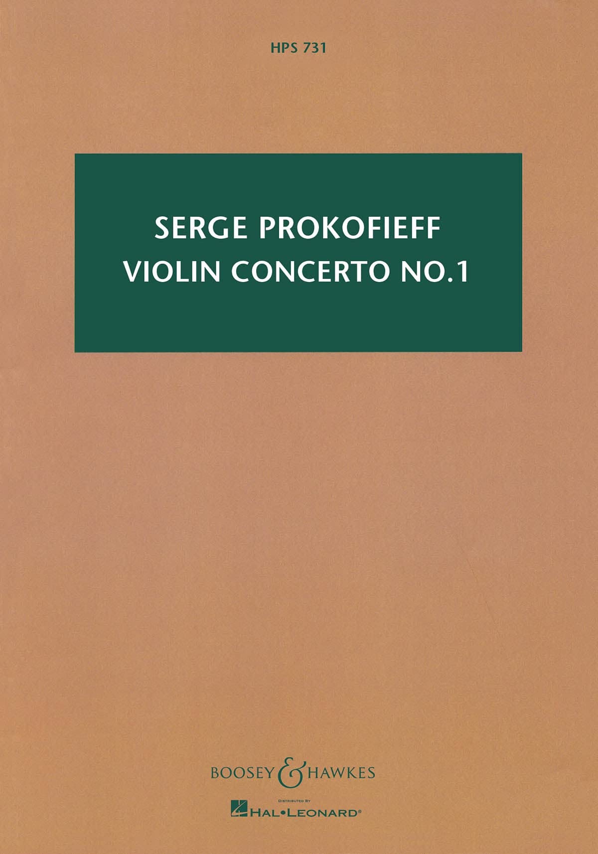 Violin Concerto No. 1: HPS 731. op. 19. violin and orchestra. Partition d'étude. Sheet Music