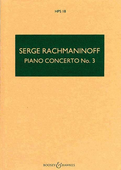 Piano Concerto No. 3 D minor: HPS 18. op. 30. piano and orchestra. Partition d'étude. Sheet Music