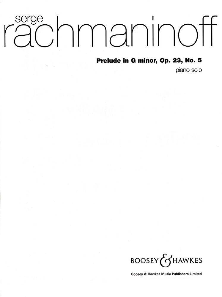 Prelude g-Moll: op. 23/5. Klavier. Sheet Music