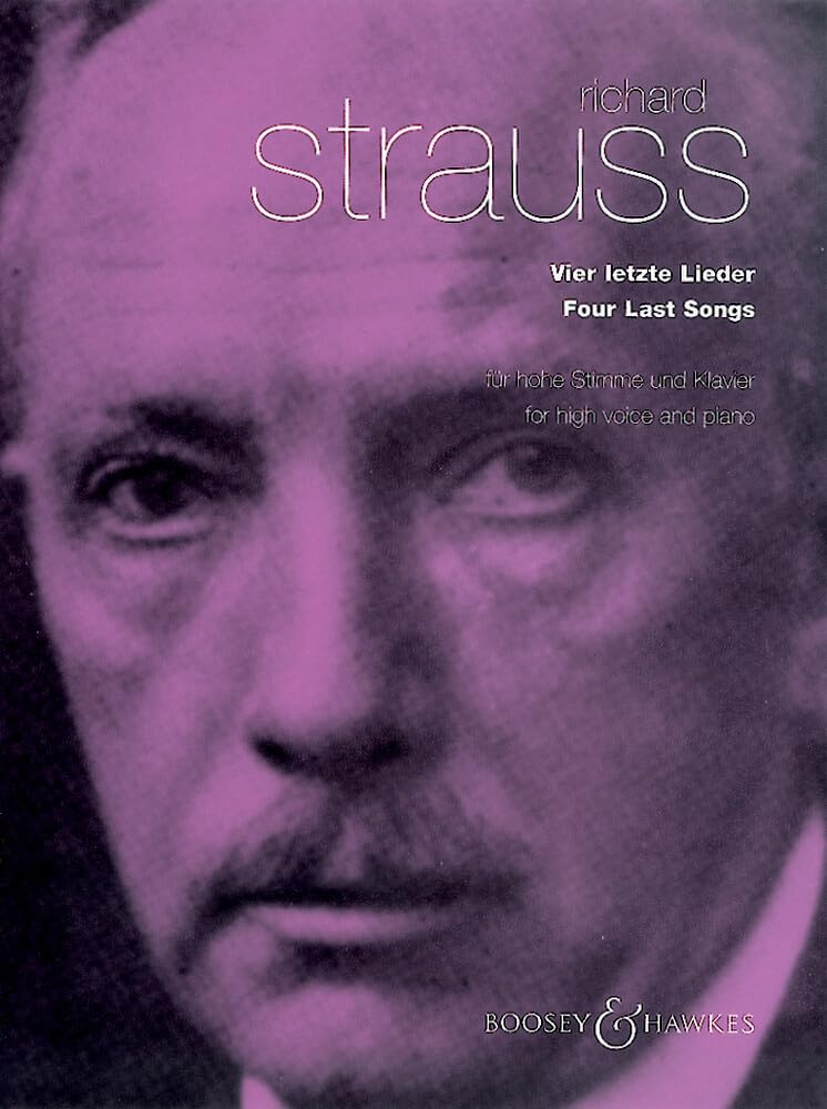 Vier letzte Lieder: o. Op. AV 150. hohe Singstimme und Orchester. hoch. Klavierauszug mit Solostimme. Sheet Music