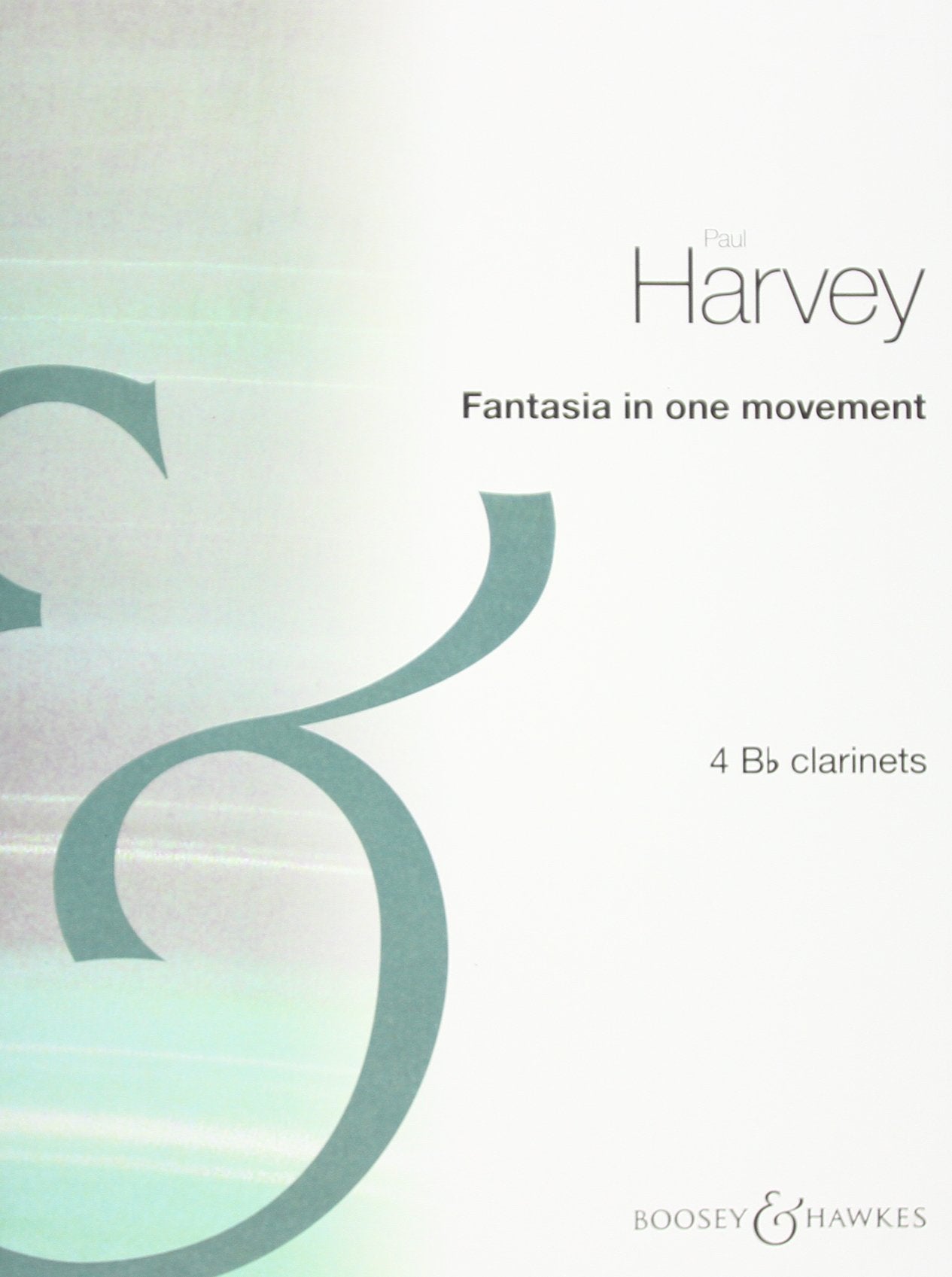 Fantasia: in einem Satz. 4 Klarinetten. Partitur und Stimmen. Sheet Music