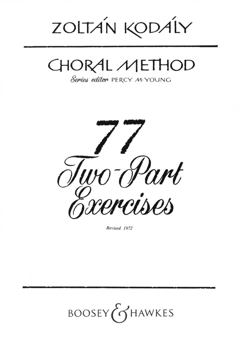 Choral Method: 77 Two-Part Exercises. Vol. 5. children's choir. book