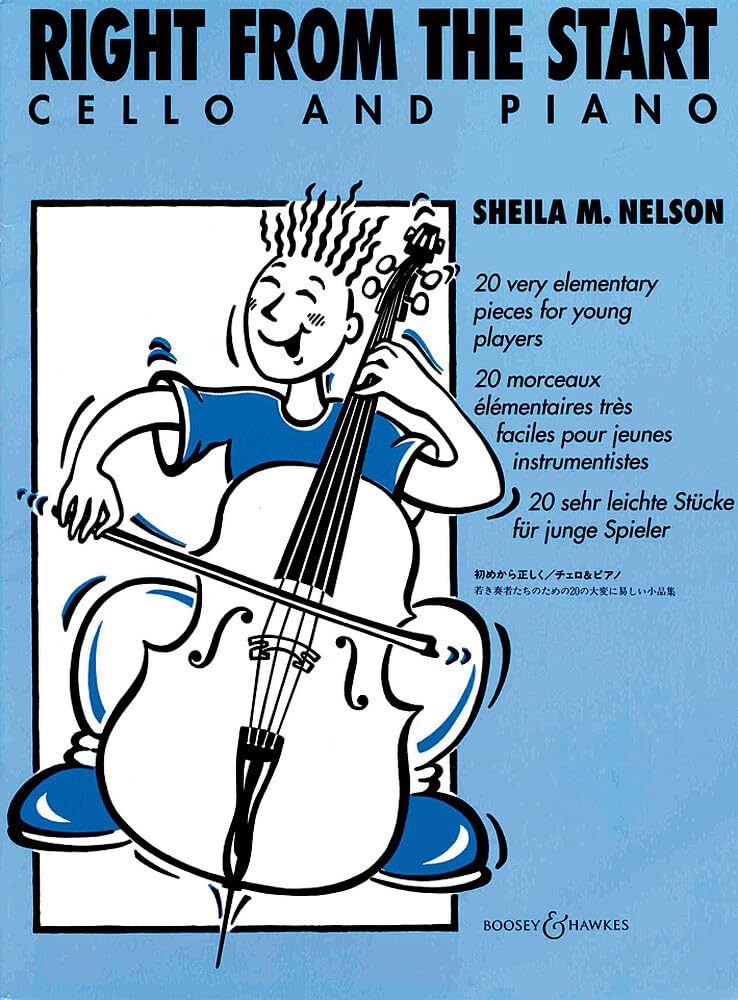 Right from the Start: 20 sehr leichte Stücke für junge Spieler. Violoncello und Klavier. Sheet Music