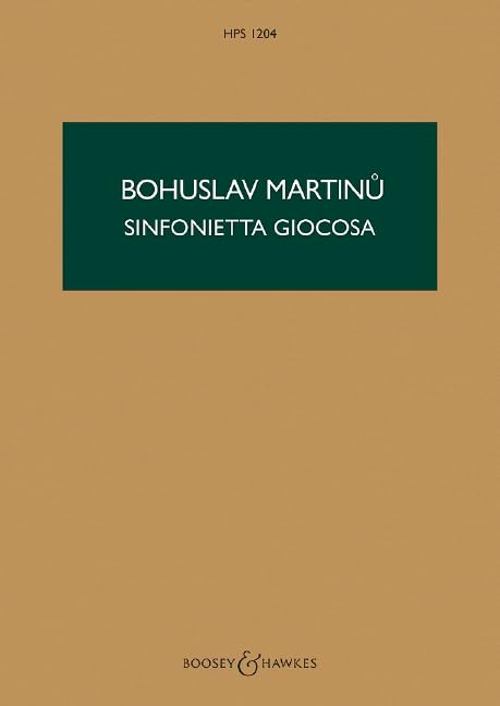 Sinfonietta Giocosa: HPS 1204. H 282. piano and small orchestra. Partition d'étude. Sheet Music