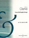 Three Old English Songs: Gesang und Violine. Sheet Music