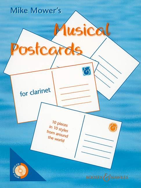 Musical Postcards: 10 Stücke in 10 Stilen aus der ganzen Welt. Klarinette (und Klavier ad libitum). Ausgabe mit CD. Sheet Music