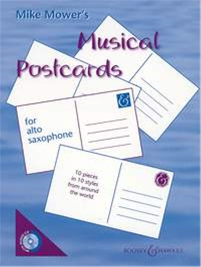 Musical Postcards: 10 pieces in 10 styles from around the world. alto saxophone (and piano ad libitum). Stationery