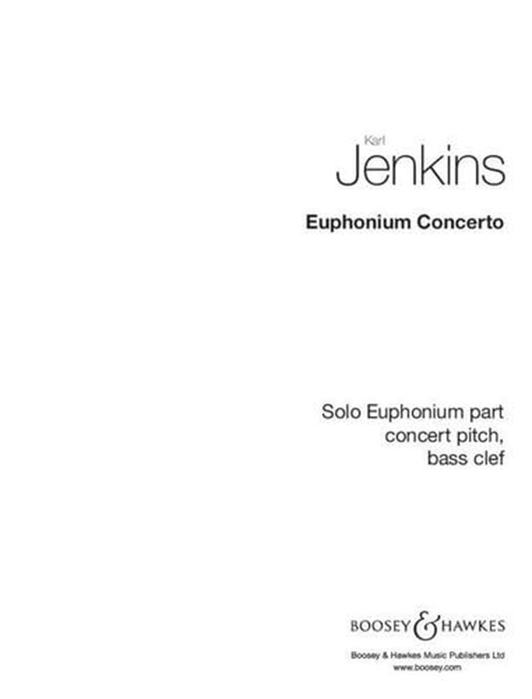 Euphonium Concerto: Euphonium und Orchester. Solo Euphonium (Bassschlüssel). Sheet Music