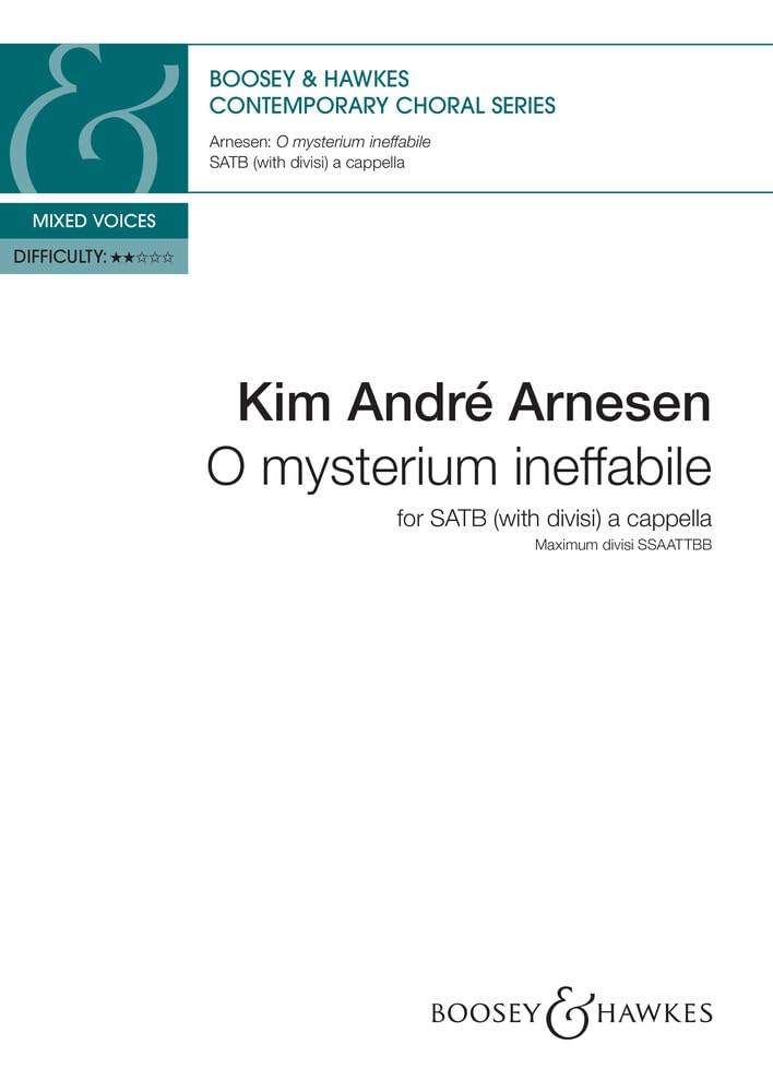 O mysterium ineffabile Sheet Music