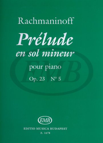 Prelude G-Moll Op 23/5. Klavier Sheet Music