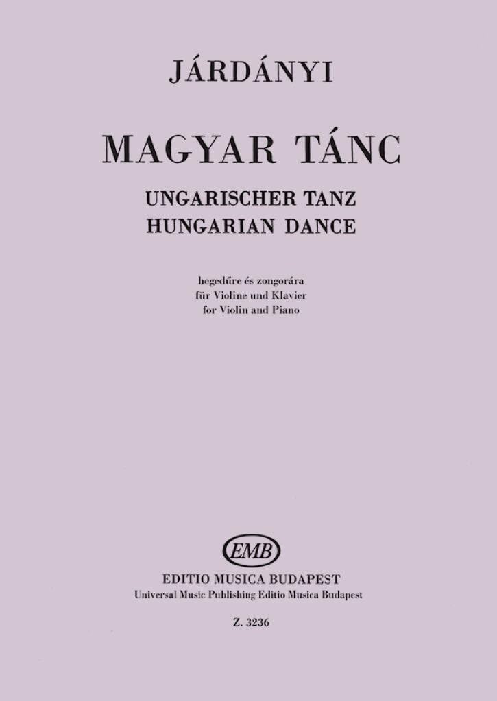 Ungarischer Tanz. Violine mit Begleitung. Sheet Music