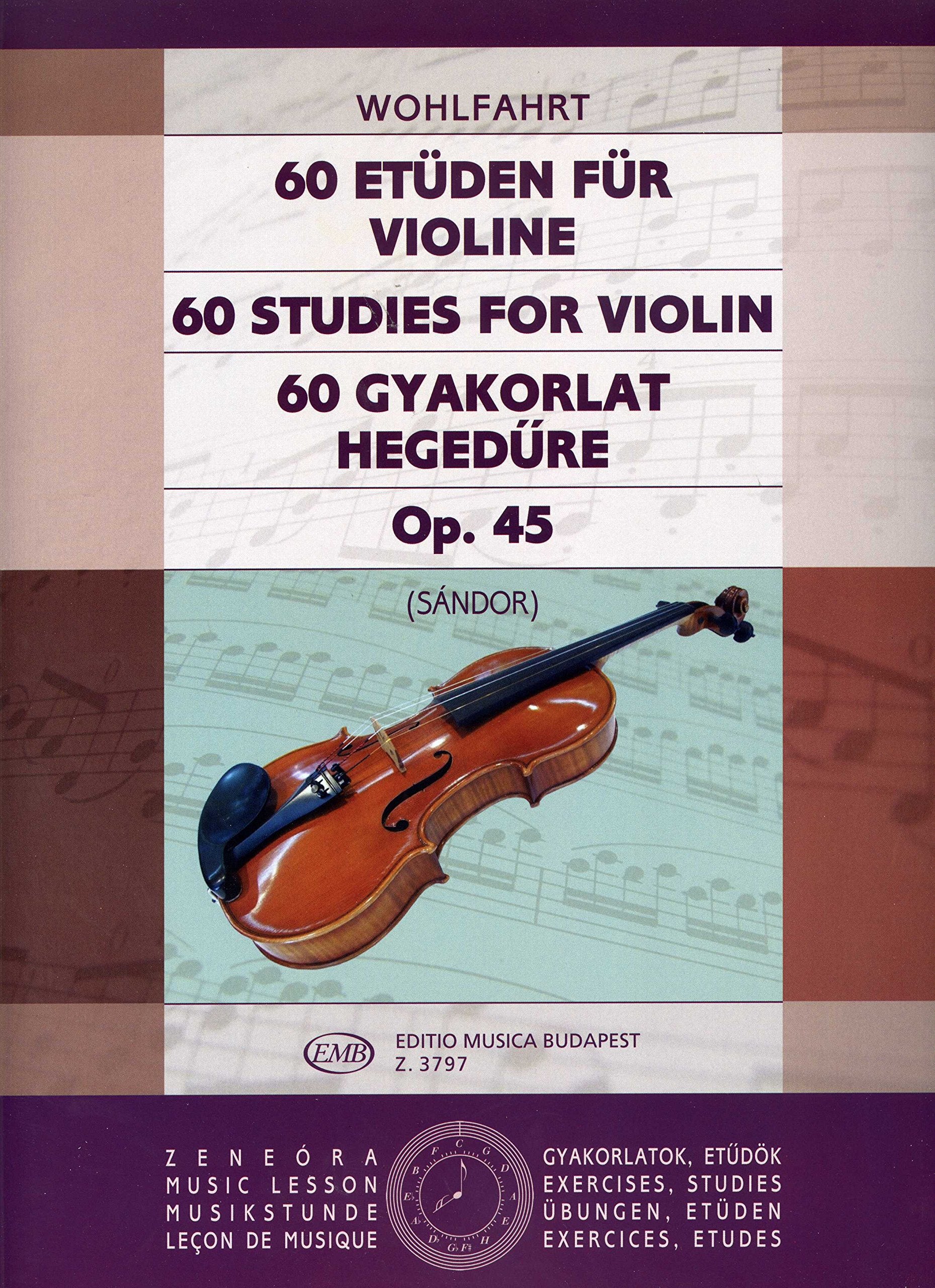 60 ETUDEN FUR VIOLINE OP. 45 VIOLON book