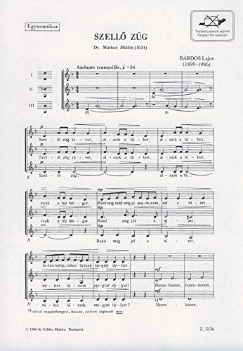 SZELLO Z G CHANT Sheet Music