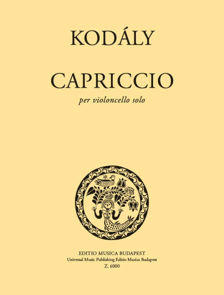 Product Image: Capriccio. Cello Solo.