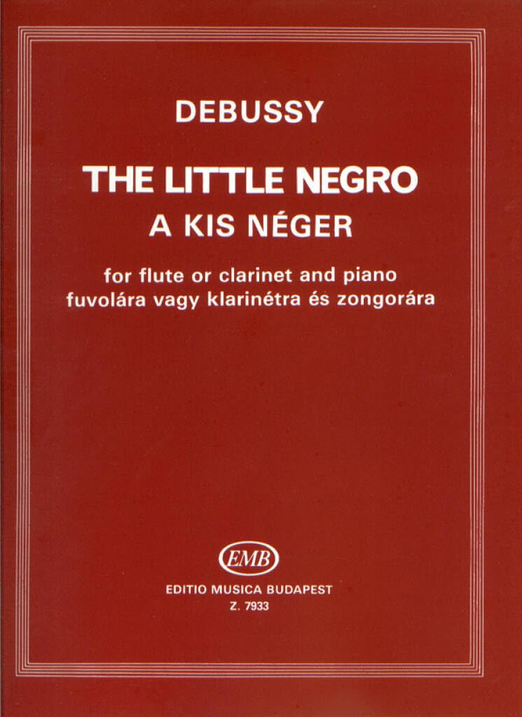 The Little Negro. Flöte mit Begleitung. Sheet Music