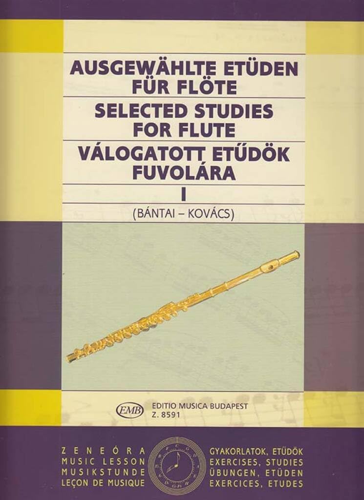 Ausgewählte Etüden für Flöte I | Progressive Etüden-Sammlung für fortgeschrittene und erfahrene Schüler | Notenbuch für Flötenunterricht und Selbststudium | Musiknoten für Flötenspieler Sheet Music