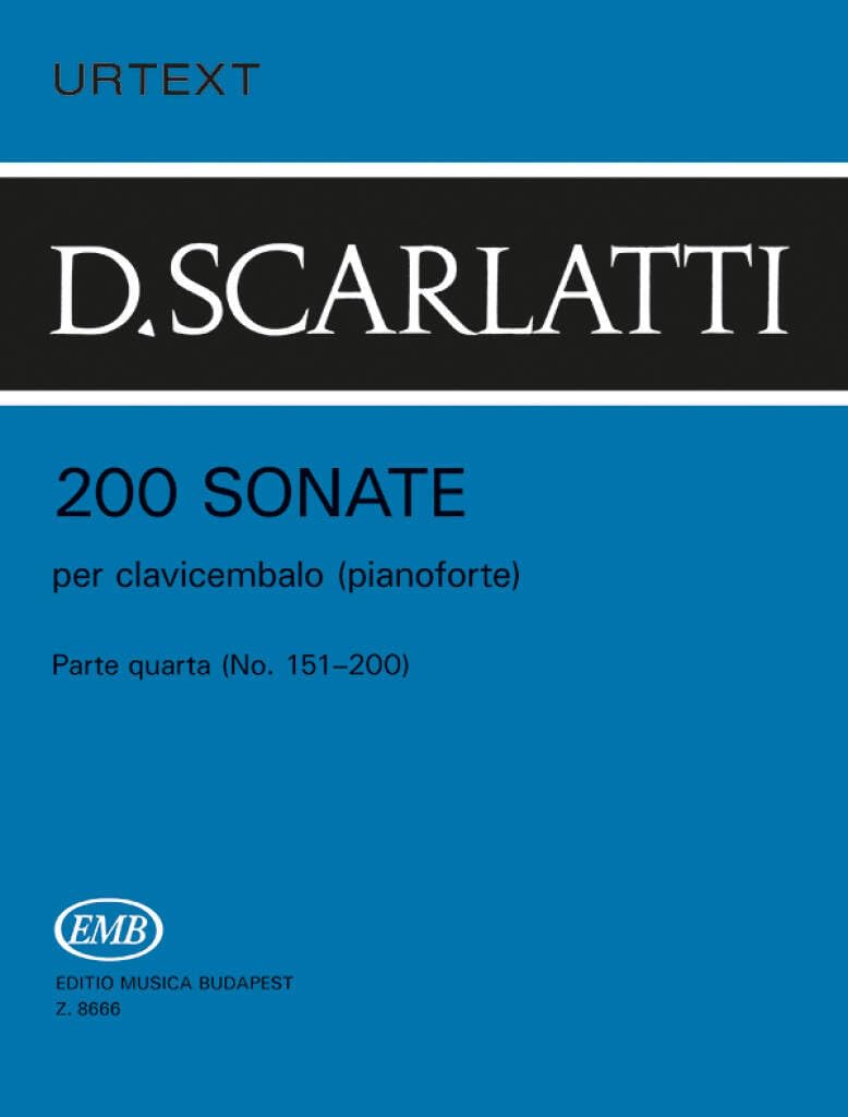 200 Sonate per clavicembalo (pianoforte) 4 Parte quarta (No. 151-200) book