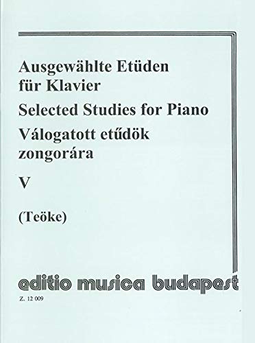 AUSGEWAHLTE ETUDEN V FUR KLAVIER PIANO Arts & Music