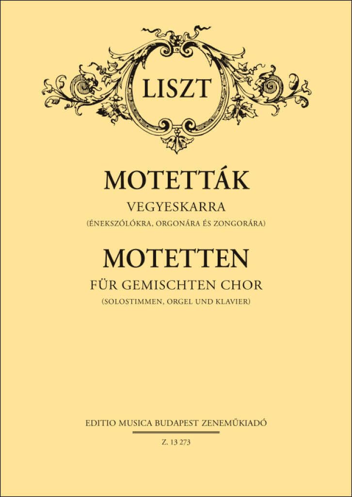 Motetten für Gemischten Chor (Solostimmen, Orgel. Gemischter Chor mit Begleitung. Sheet Music