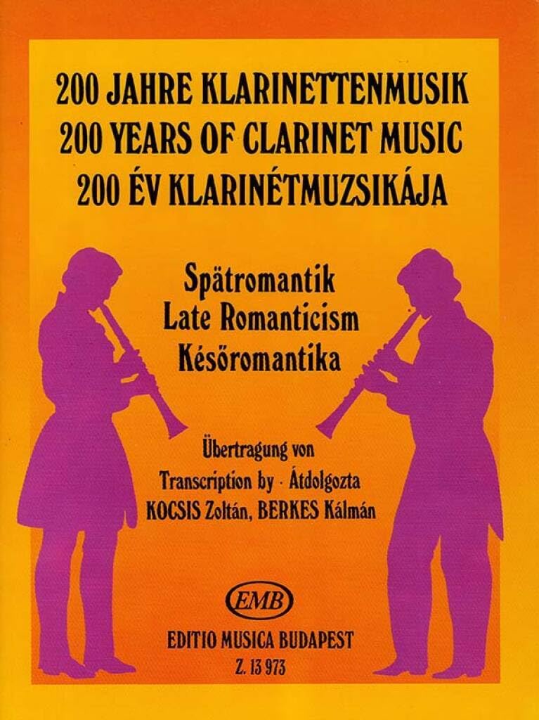 Spätromantik+C1815 III. Klarinette mit Begleitung. Sheet Music