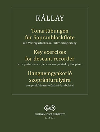 Tonartubungen fur sopranblockflote - key exercices for descant recorder - flute a bec book