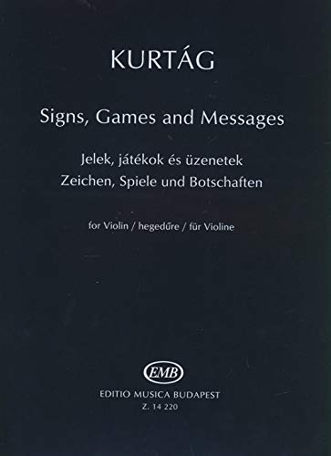 Zeichen, Spiele und Botschaften für Violine. Sheet Music