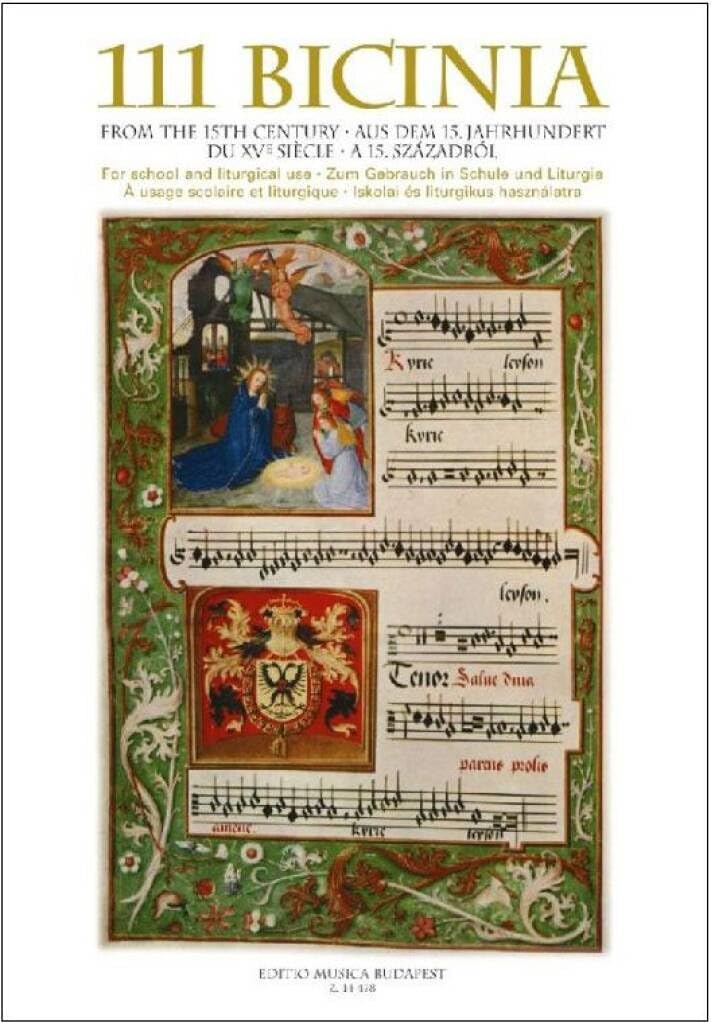 111 Bicinia from the 15th century for school and liturgical use book