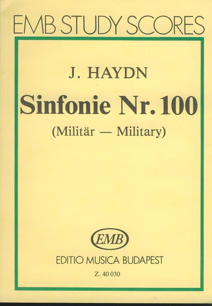 Sinfonie Nr. 100 (G-Dur) Militär. Orchester. Partitur Sheet Music