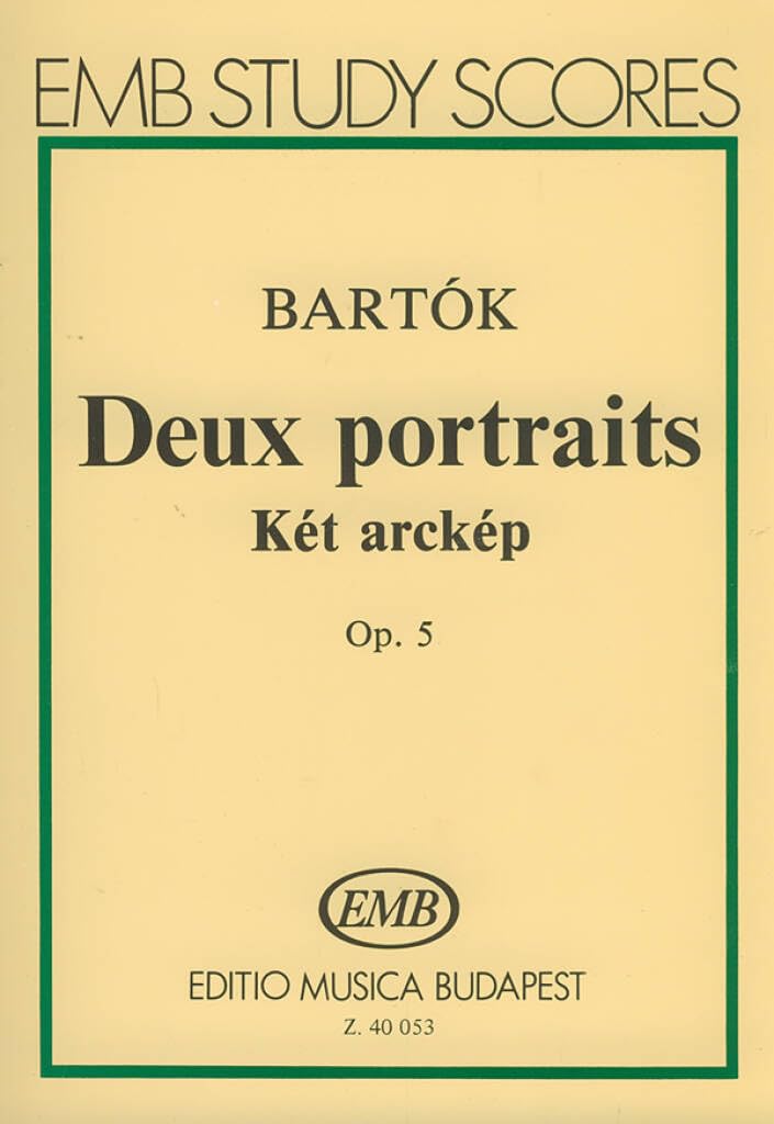 ZWEI BILDNISSE OP. 5 FUR ORCHESTER ORCHESTRE Sheet Music
