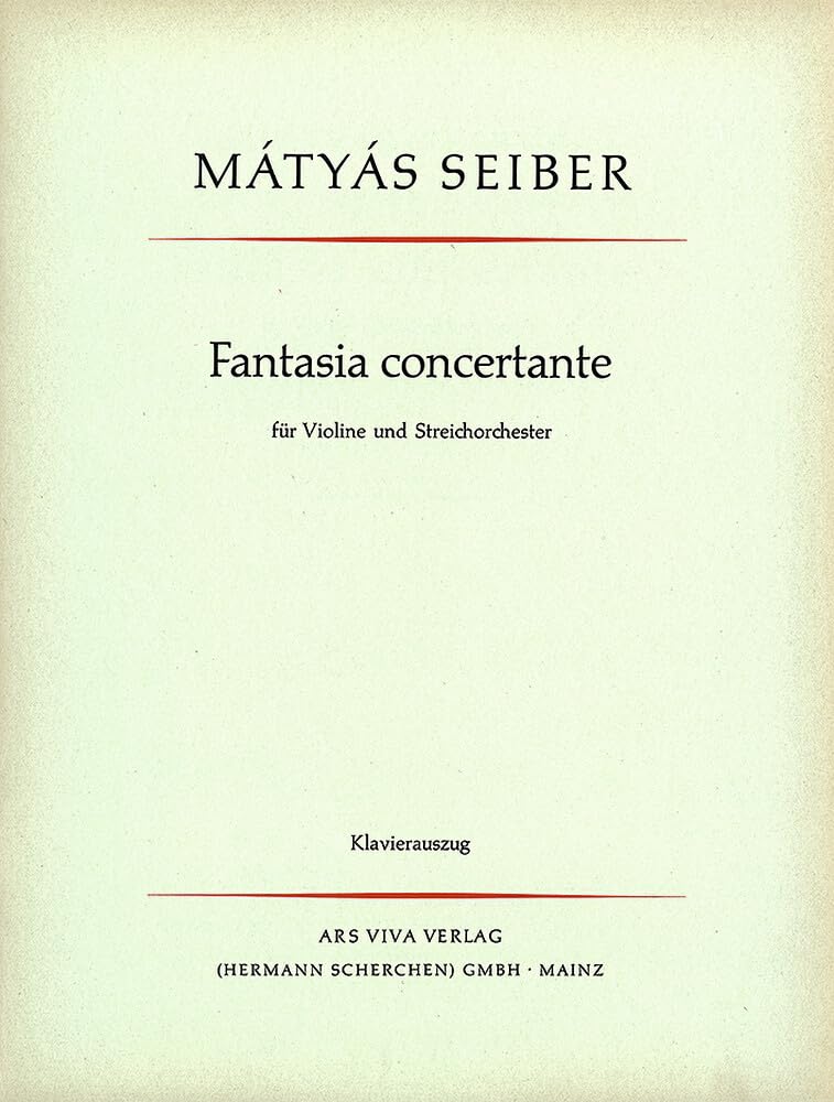 Fantasia concertante: Violine und Streichorchester. Klavierauszug mit Solostimme. Sheet Music