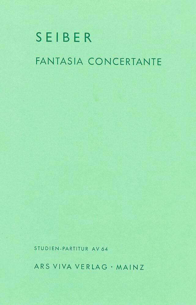 Fantasia concertante: Violine und Streichorchester. Studienpartitur. Sheet Music