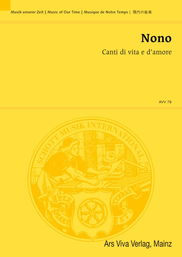 Canti di vita e d'amore: Sul Ponte di Hiroshima. Sopran, Tenor und Orchester. Studienpartitur. (Musik unserer Zeit) Sheet Music