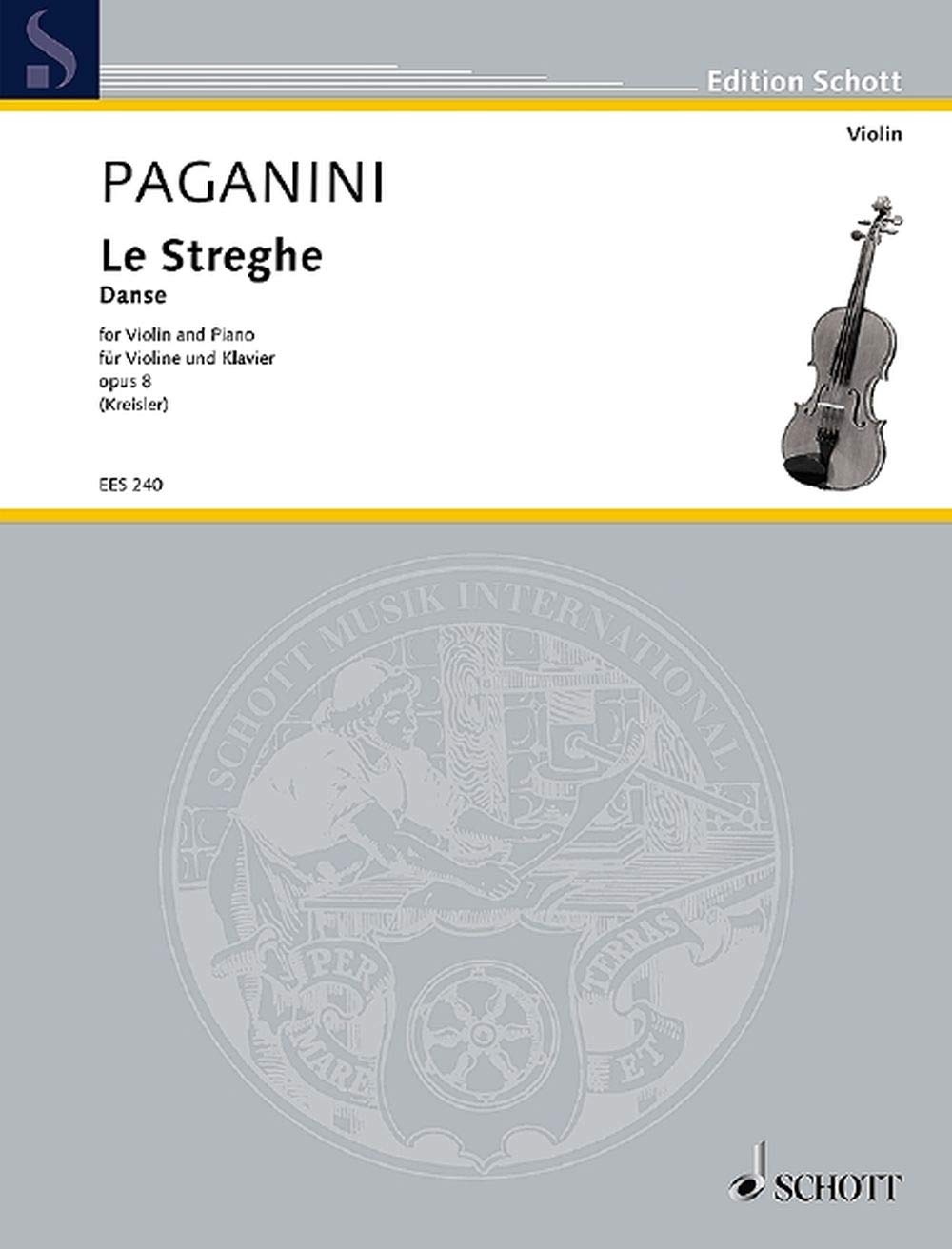 Le Streghe: Danse des sorcières. Theme with variations. op. 8. violin and piano. Sheet Music