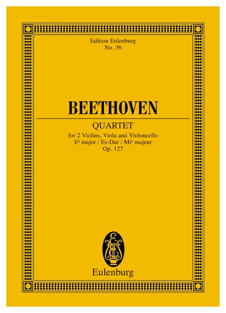 Streichquartett Es-Dur: op. 127. Streichquartett. Studienpartitur. (Eulenburg Studienpartituren) Arts & Music