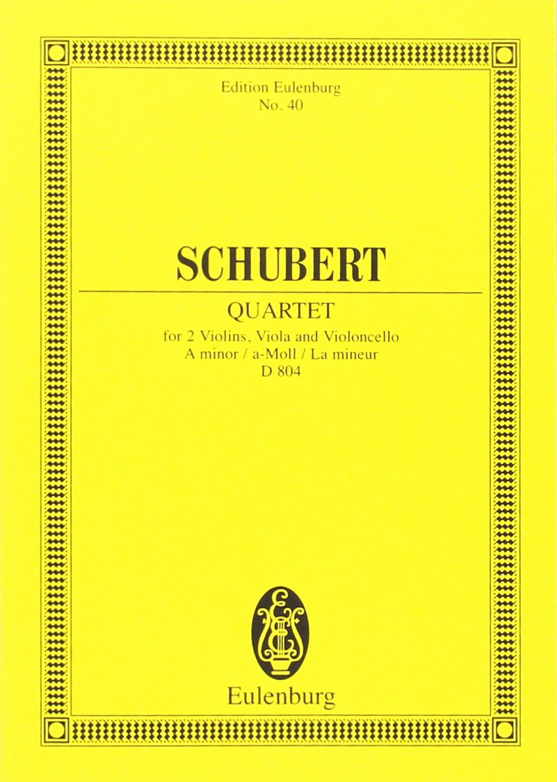 Quat.Crds D804 Op.29 la min. Rosamunde - Cond.Poche book