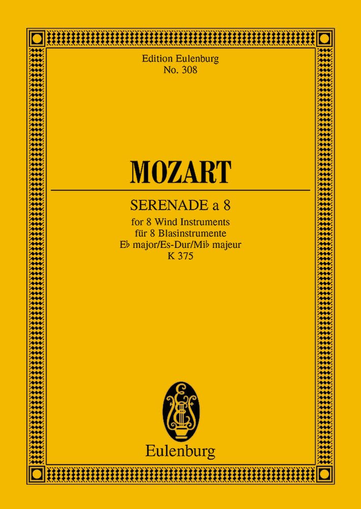 Serenade a 8 Es-Dur: KV 375. 2 Hörner, 2 Oboen, 2 Klarinetten und 2 Fagotte. Studienpartitur. (Eulenburg Studienpartituren) Essays & Short Stories