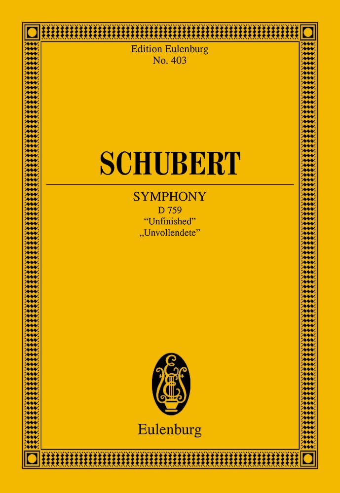 Sinfonie Nr. 8 h-Moll: "Unvollendete". D 759. Orchester. Studienpartitur. (Eulenburg Studienpartituren) Sheet Music