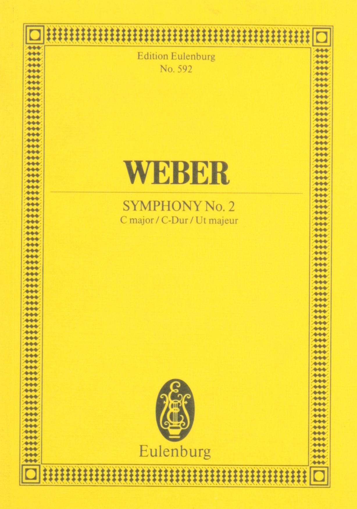 Sinfonie Nr. 2 C-Dur: JV 51. Orchester. Studienpartitur. (Eulenburg Studienpartituren) Sheet Music