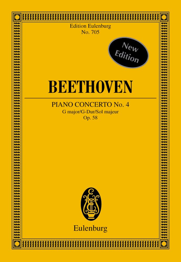 Konzert Nr. 4 G-Dur: op. 58. Klavier und Orchester. Studienpartitur. (Eulenburg Studienpartituren) Arts & Music