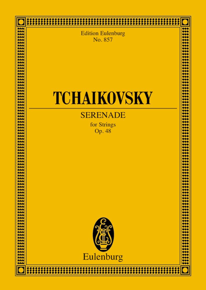 Serenade Ut majeur: op. 48. CW 45. strings. Partition d'étude. book