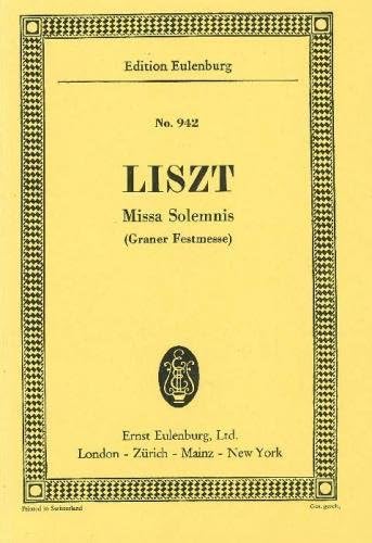 Missa Solemnis: Graner Festmesse. Soli (SATB), Chor und Orchester. Studienpartitur. (Eulenburg Studienpartituren) Sheet Music