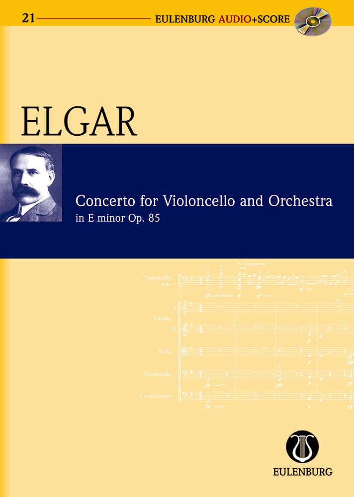 Konzert e-Moll: op. 85. Violoncello und Orchester. Studienpartitur. (Eulenburg Audio+Score, Band 21) Sheet Music