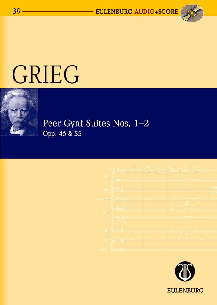 Peer Gynt Suiten Nr. 1 und 2: op. 46 / op. 55. Orchester. Studienpartitur. (Eulenburg Audio+Score, Band 39) Sheet Music