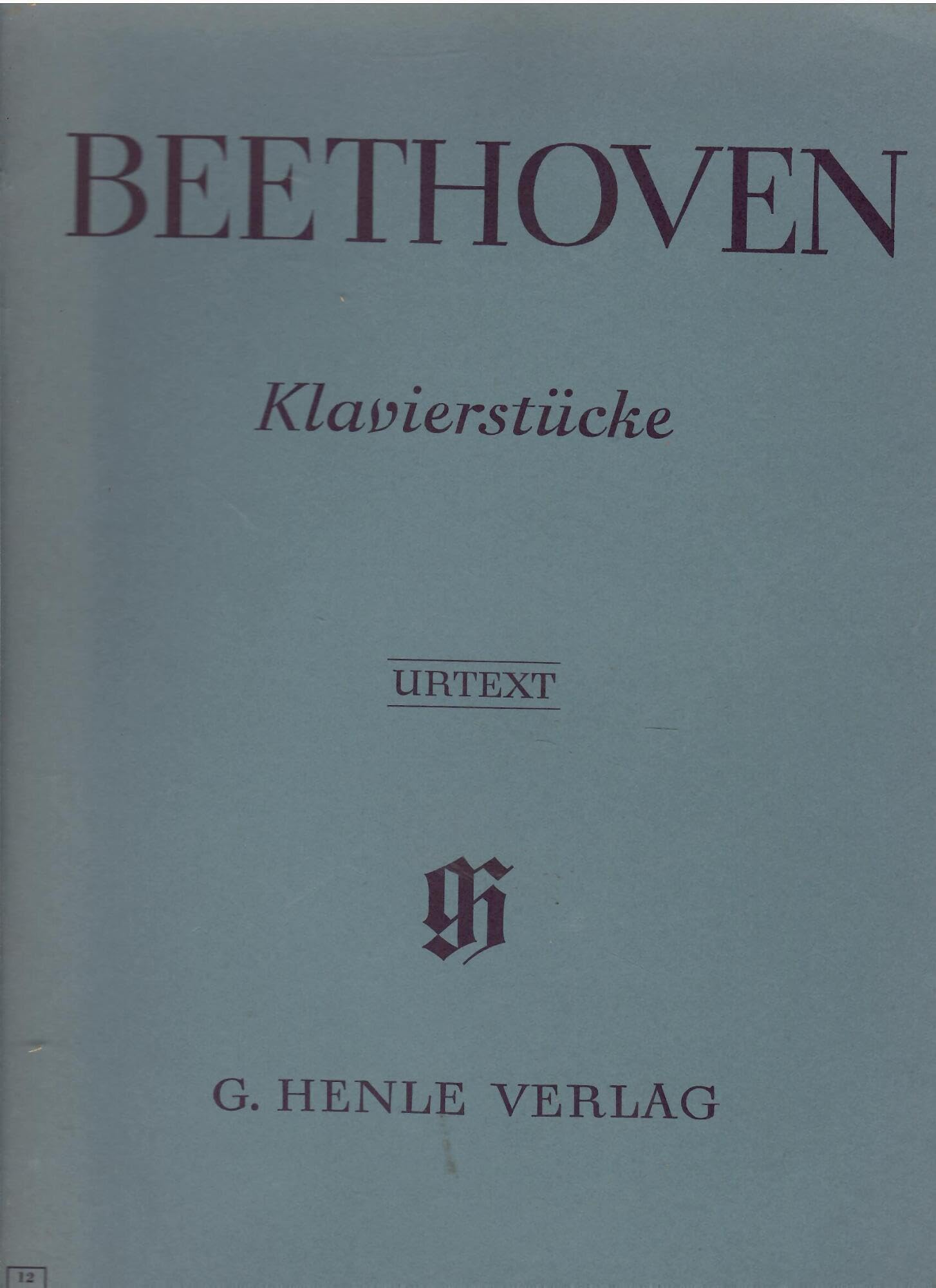 Klavierstücke. Leinenausgabe: Instrumentation: Piano solo (G. Henle Urtext-Ausgabe) Art & Literature