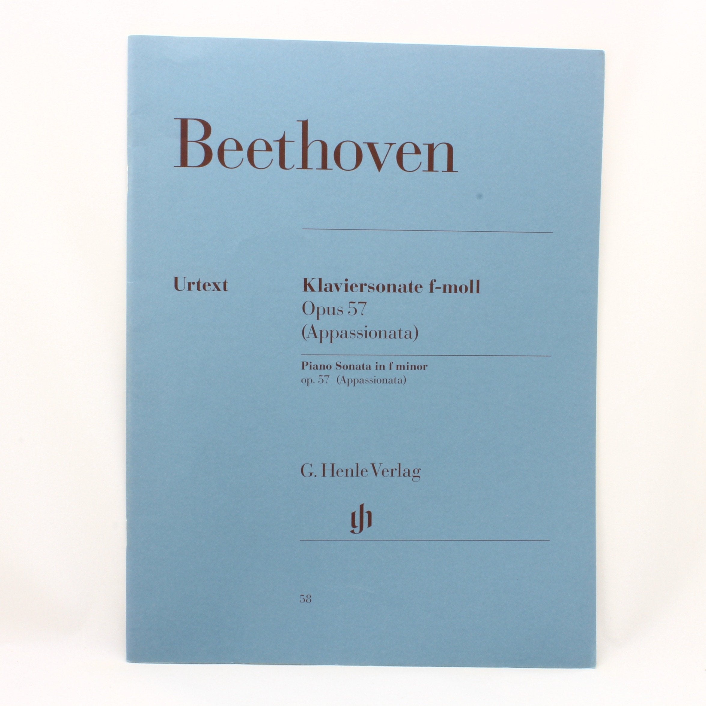 Sonate Nr. 23 f-moll op. 57 (Appassionata). Klavier: Besetzung: Klavier zu zwei Händen (G. Henle Urtext-Ausgabe) Sheet Music