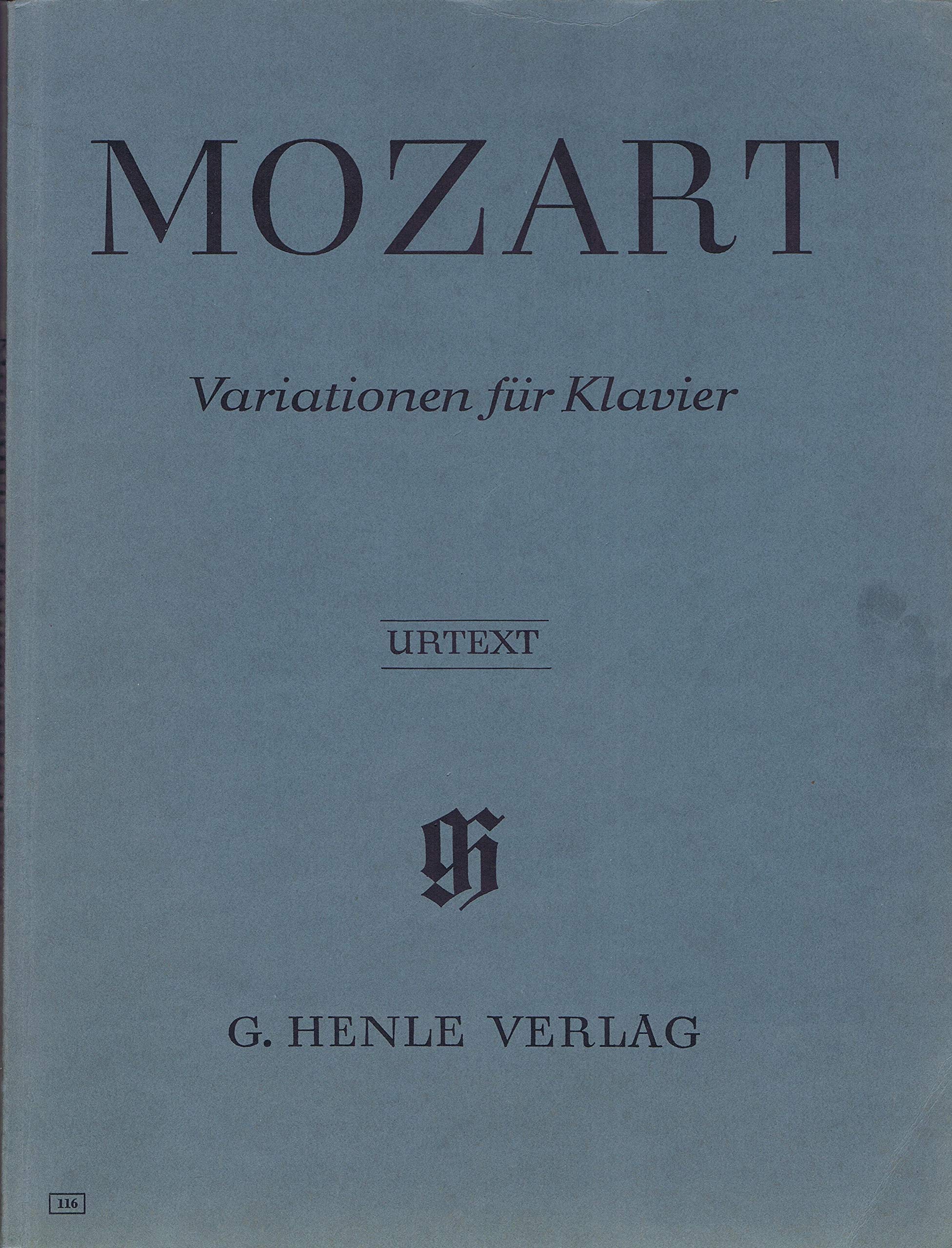 Variationen für Klavier: Besetzung: Klavier zu zwei Händen (G. Henle Urtext-Ausgabe) book